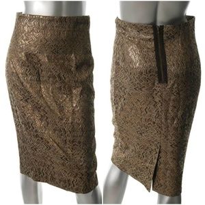 TERI JON RICKI FREEMAN Bronze Metallic Pencil Skt